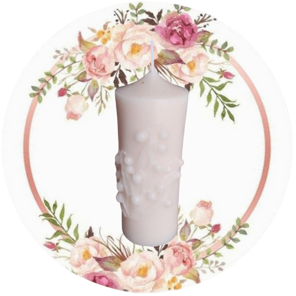 Cirio pequeño con relieve (12 cms)