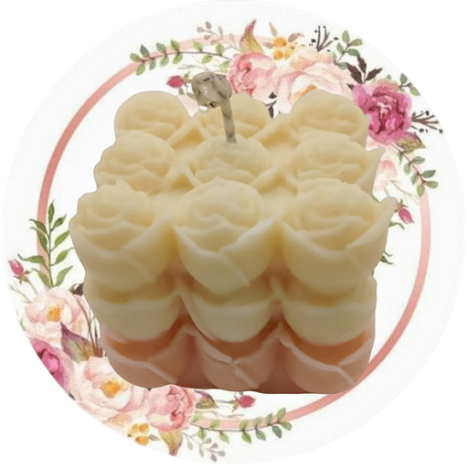 Cubo de rosas