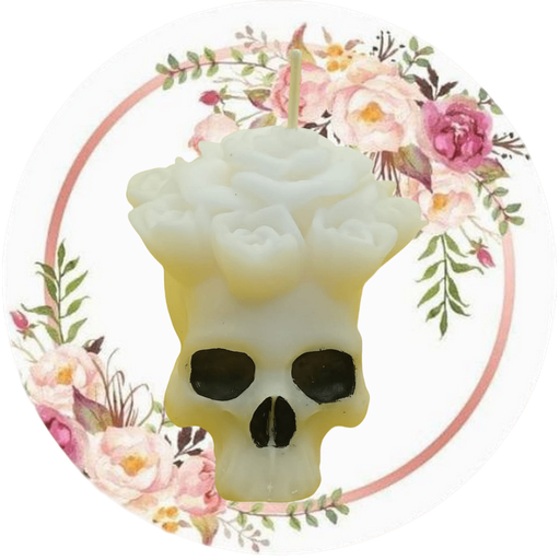 Calavera con rosas