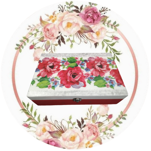 Cajas multiusos con divisiones decorada #1